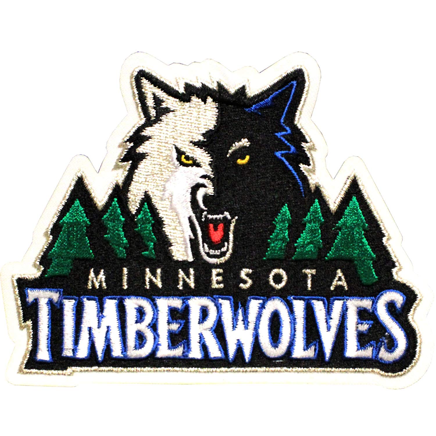 Timberwovles Logo - Amazon.com : Official Minnesota Timberwolves Logo Large Sticker Iron ...