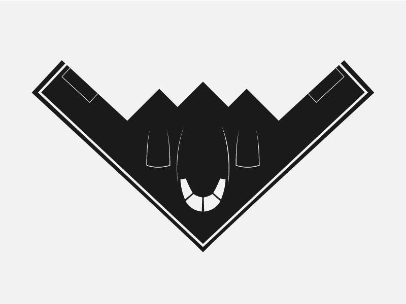 Bomber Logo - Stealth Bomber B 2. Logo For U Website, Brand And App By Sergey