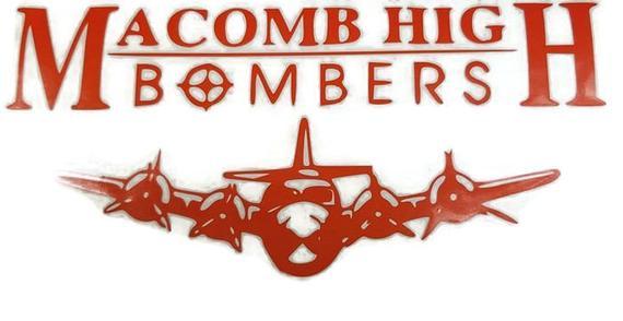 Bomber Logo - Macomb Bomber Logo Window Sticker