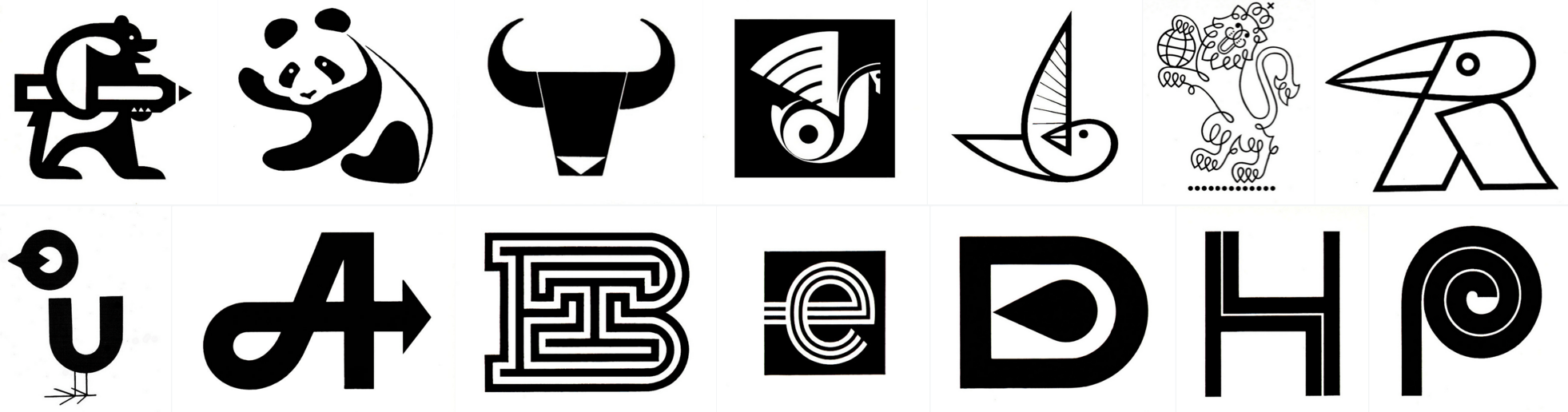 50s Logo - Monochrome logos from the 50s and 70s - Hotfoot Design