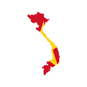 Vietnam Logo - Flag map of Vietnam logo vector