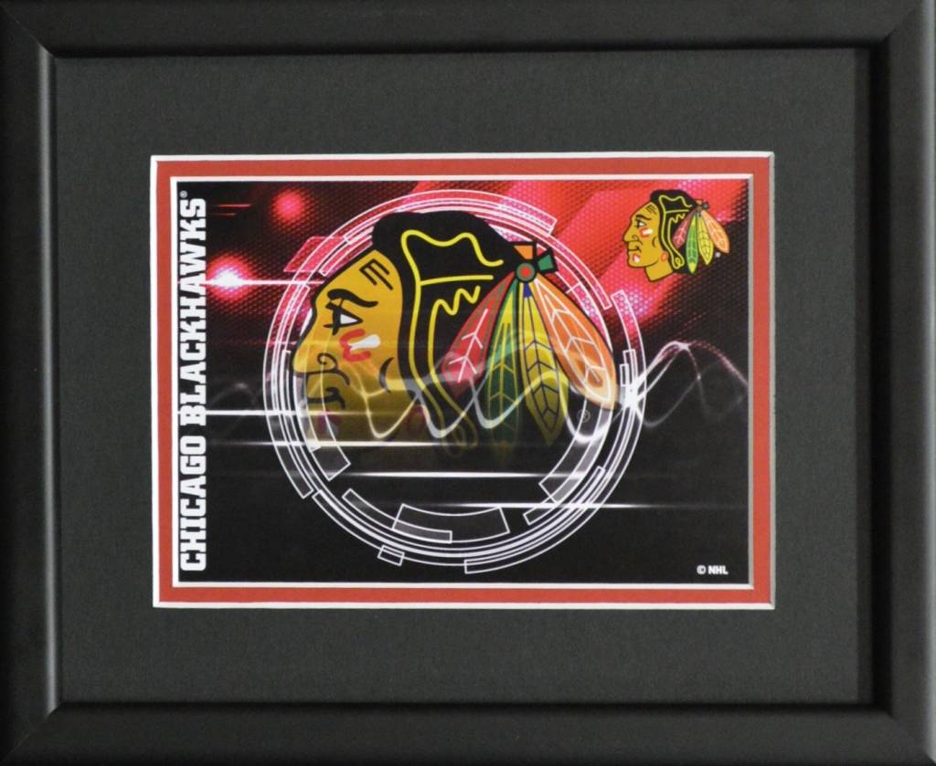 Blackhaks Logo - CHICAGO BLACKHAWKS LOGO - 8X10 FRAME - AJW Sportscards