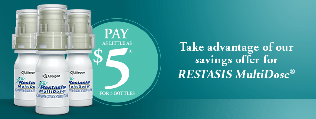 Restasis Logo - Take Advantage of Our Savings Offer for RESTASIS MultiDose ...
