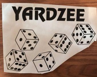 Yardzee Logo - PRINTABLE. Yardzee Score Card. Yardzee Board. Lawn Yahtzee Score ...