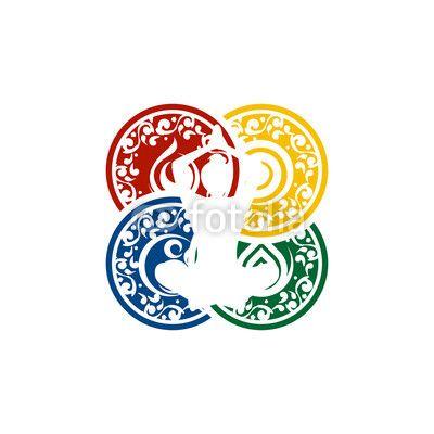 Elemental Logo - Yoga Elemental Logo Vector Image Icon. Buy Photo. AP Image