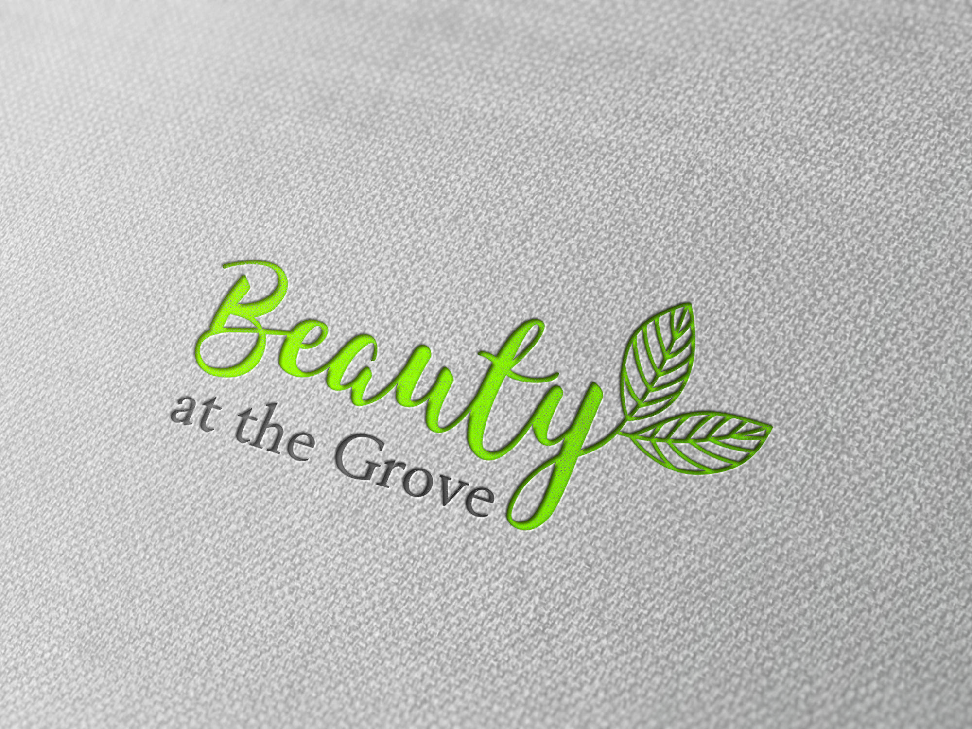Grove Logo - Beauty at the Grove logo design. Northsouth Design Work