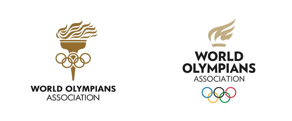 Olympian Logo - Brand New: New Logo for World Olympians Association