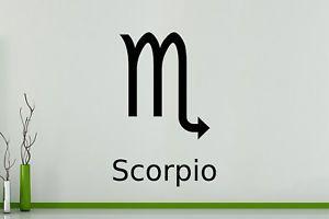 Horoscope Logo - Zodiac Scorpio Star Sign Symbol Horoscope Logo Wall Art Decal ...