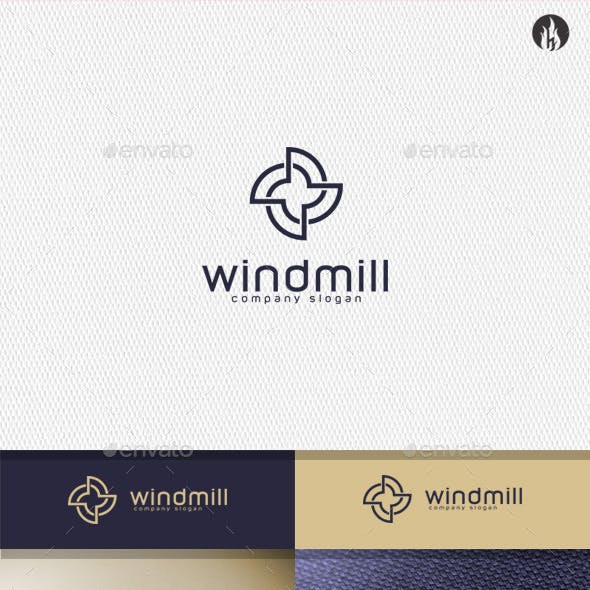 Windmill Logo - Windmill Logo Templates from GraphicRiver