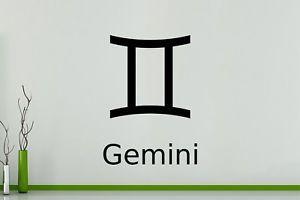 Horoscope Logo - Zodiac Gemini Star Sign Symbol Horoscope Logo Wall Art Decal ...