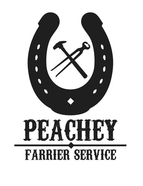 Premium Vector | Farrier equestrian logo horseshoe with anvil logo design