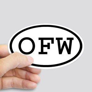 OFW Logo - Ofw Initials Stickers - CafePress