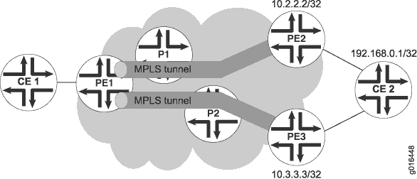 Ecmp Logo - Example: Simple ECMP Scenario for BGP/MPLS VPN - Technical ...