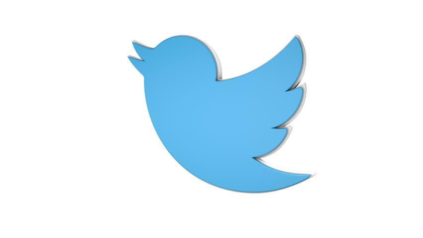 Twityter Logo - The Twitter Spin Logo Background Stock Footage Video 100% Royalty