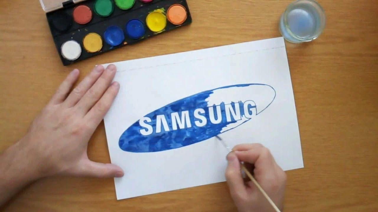 Samsuge Logo - Samsung logo (Drawing famous logos)