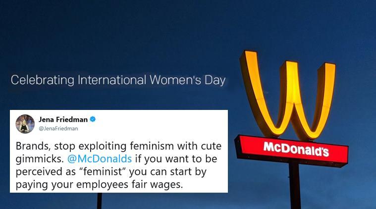 Fliped Logo - International Women's Day: McDonald's turned its iconic logo upside ...