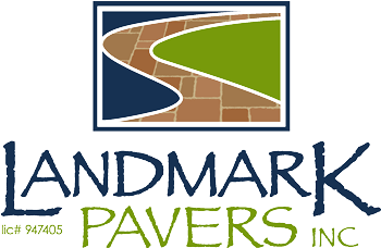 Paver Logo - Landmark Pavers. Paving Stones and Landscape Construction