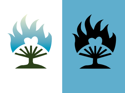 Bush Logo - Burning Bush Logo by Adam Ladd | Dribbble | Dribbble