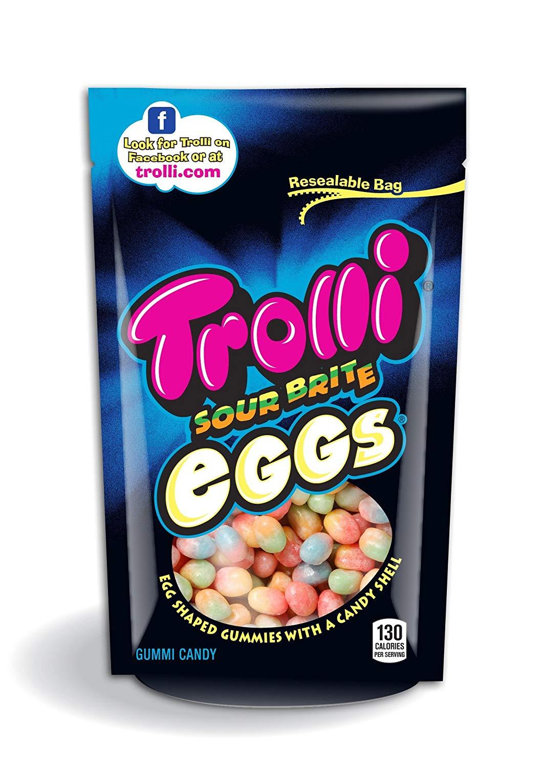 Trolli Logo - Amazon.com : Trolli Sour Brite Eggs Gummy Candy, 10 Ounce Bag pack