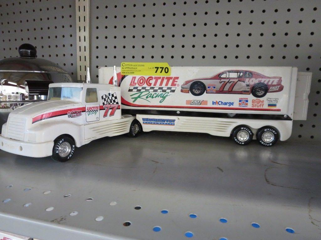 Loctite Logo - Model truck & trailer by Nylite with Loctite logo