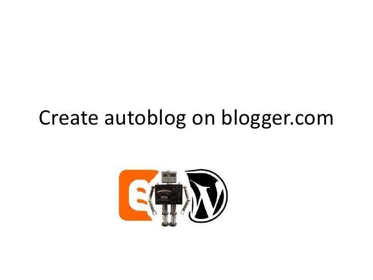 Blogger.com Logo - Create autoblog on blogger