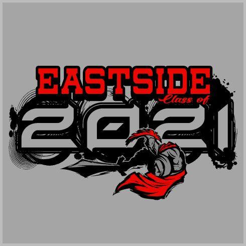 2021 Logo - Class of 2021 Shirt Design with Distressed Text and Mascot Logo