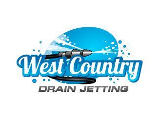 Drain Logo - West Country Drain Jetting logo design - 48HoursLogo.com