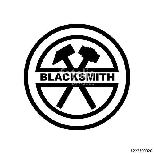Blacksmith Logo - Blacksmith Logo. Industry Icon. Steel Symbol. Vector Eps 08.