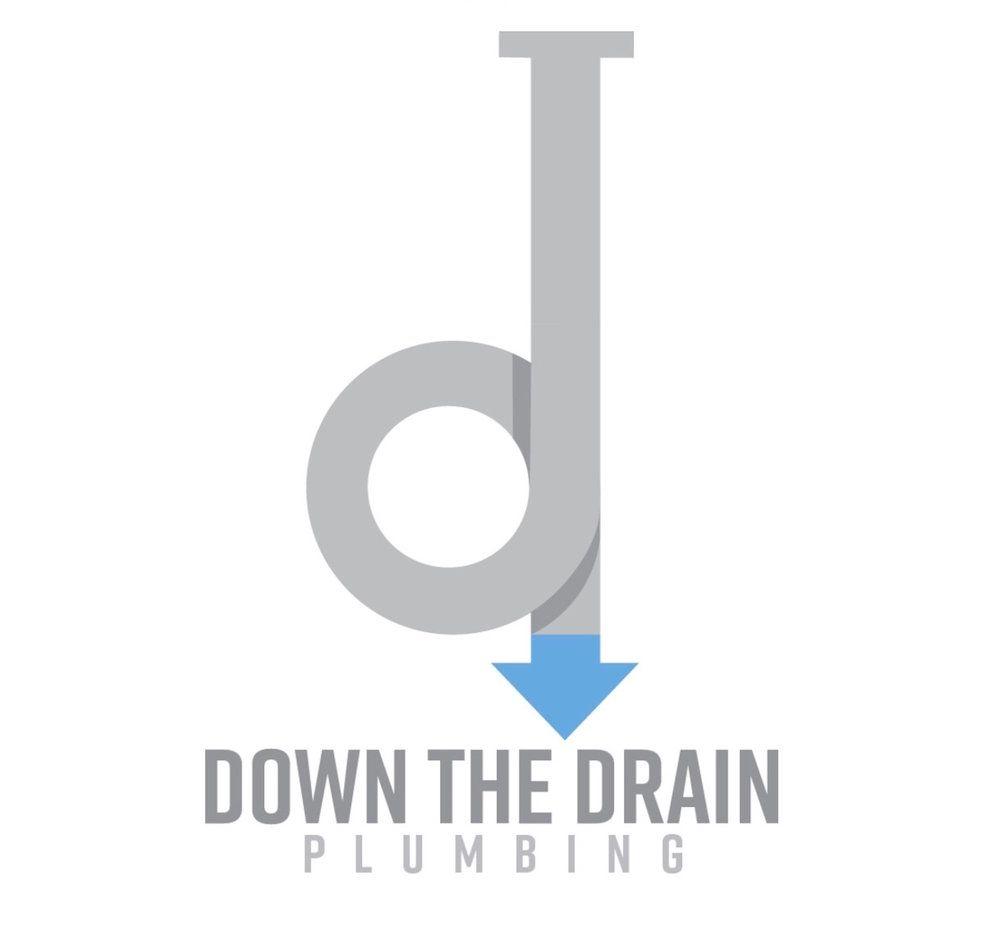 Drain Logo - Down the Drain Plumbing Logo — David Ball