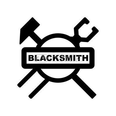 Blacksmith Logo - Blacksmith Logo. Industry Icon. Steel Symbol. Vector Eps 08. | Buy ...