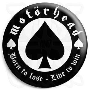 Lose Logo - Motorhead - Born to Lose Logo - 25mm Button Badge with Fridge Magnet ...