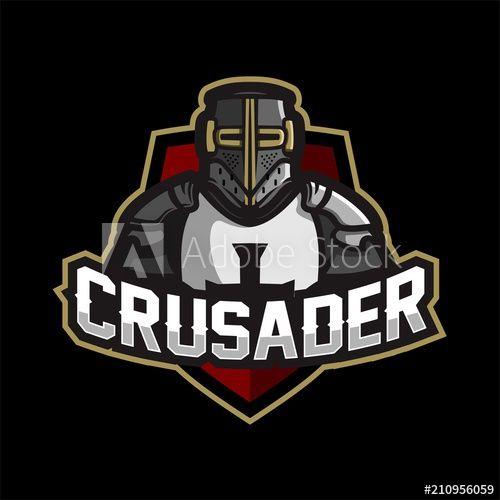 Crusader Logo - knight/paladin/warrior/crusader esport gaming mascot logo template ...