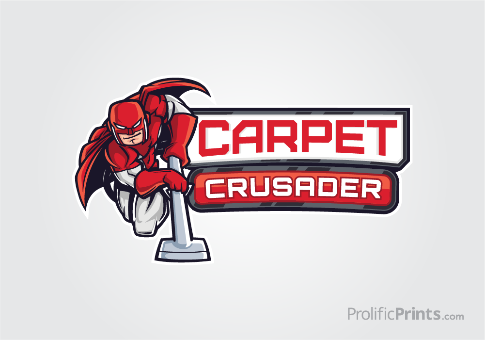 Cusader Logo - Carpet Crusader Logo Design – ProlificPrints.com