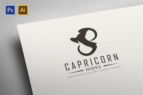 Capricorn Logo - Capricorn Logo Logo Templates Creative Market