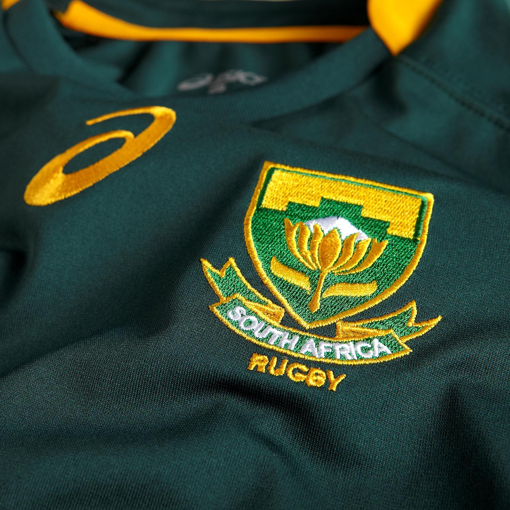 Springboks Logo - South Africa Springboks Rugby World Cup 2015 ASICS Home Shirt