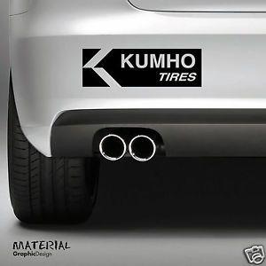 Kuhmo Logo - 2x Kumho Tires Logo Sticker Decal - CAR BUMPER WINDOW FUNNY DRIFT ...