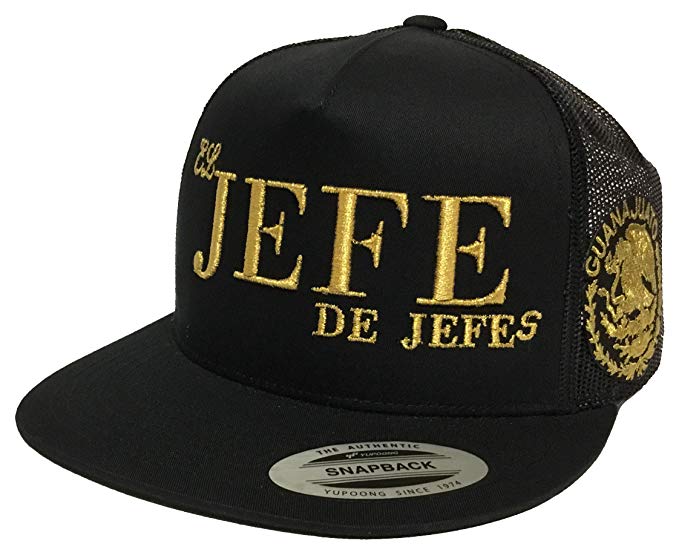 Jefe Logo - Mexico EL JEFE DE JEFES DE Guanajuato 2 Logo Federal Hat MESH Black ...