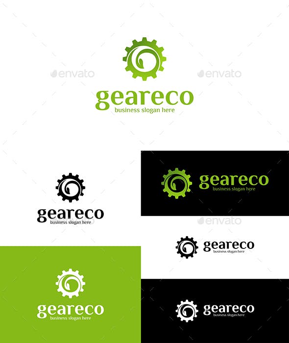 EcoLogo Logo - Gear Eco Logo by djjeep | GraphicRiver