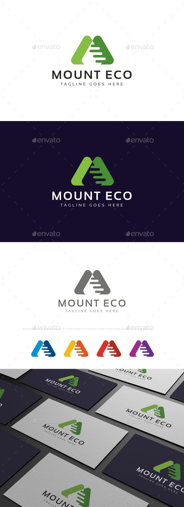 EcoLogo Logo - Mountain Eco Logo by i_Russu | GraphicRiver