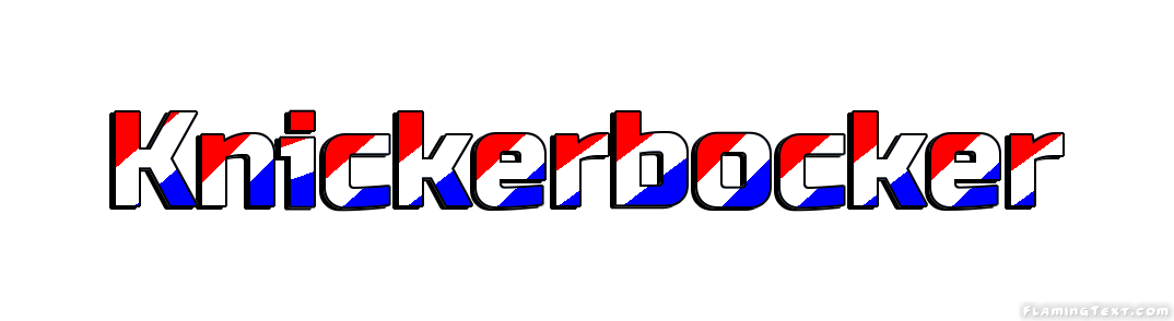 Knickerbocker Logo - United States of America Logo. Free Logo Design Tool from Flaming Text