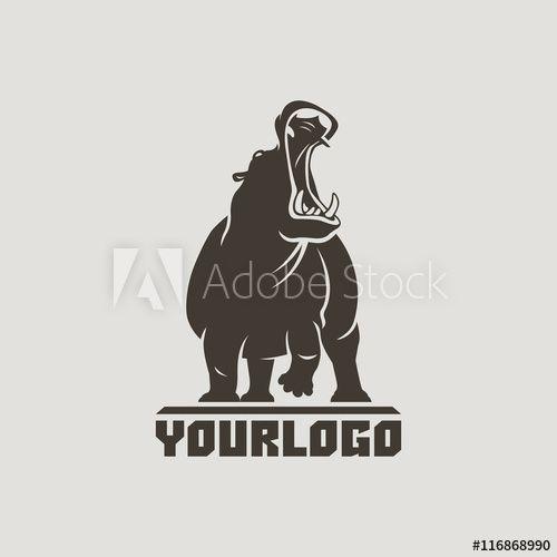 Hippo Logo - hippo logo isolated - Buy this stock vector and explore similar ...