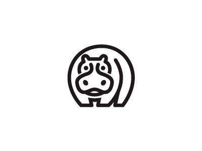 Hippo Logo - Hippo Line by George Bokhua | Dribbble | Dribbble