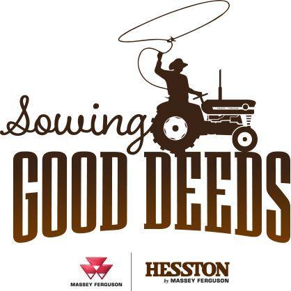 Hesston Logo - AGCO Hesston Sowing Good Deeds logo. AGCO