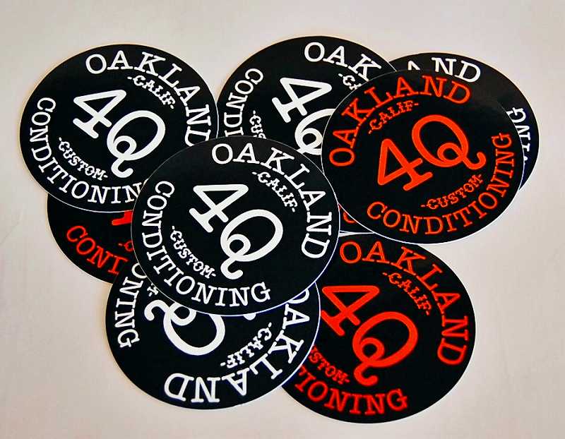 4Q Logo - 4Q ”LOGO ステッカー【4Q CONDITIONING】(2枚セット) < Ritznail. A