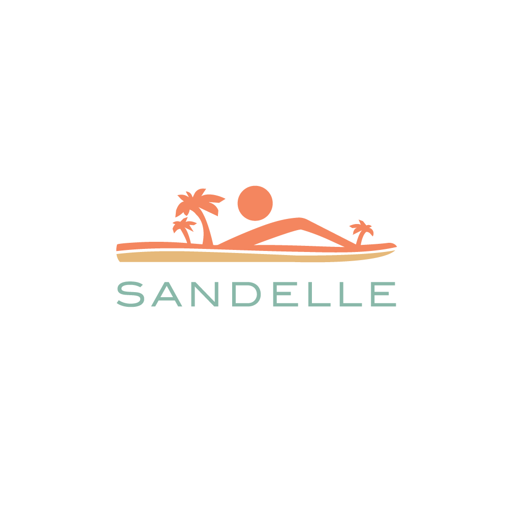 Sandal Logo - Logo For Sale—Sandelle Beach Sandal Logo Design | Logo Cowboy