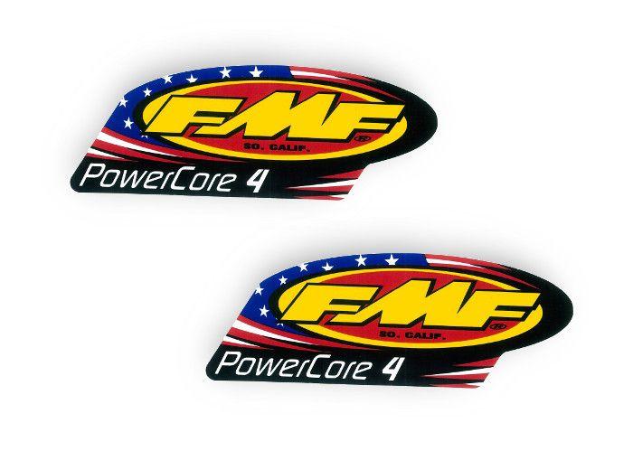FMF Logo - FMF : Exhaust Logo Heat Resistance Aluminum Sticker [12695]