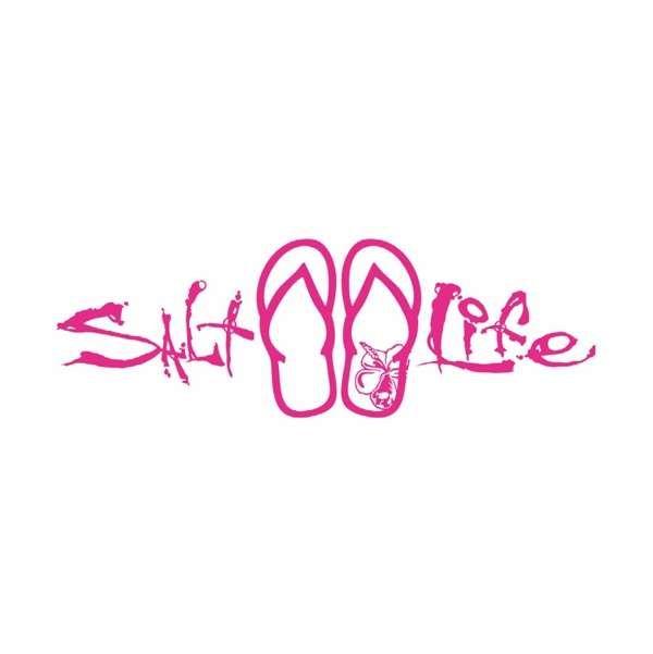 Sandal Logo - Salt Life Signature Sandal Decal - Pink