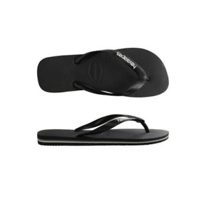 Sandal Logo - Mens Havaianas Rubber Logo Black Glacier White Sandal Flip Flop | eBay