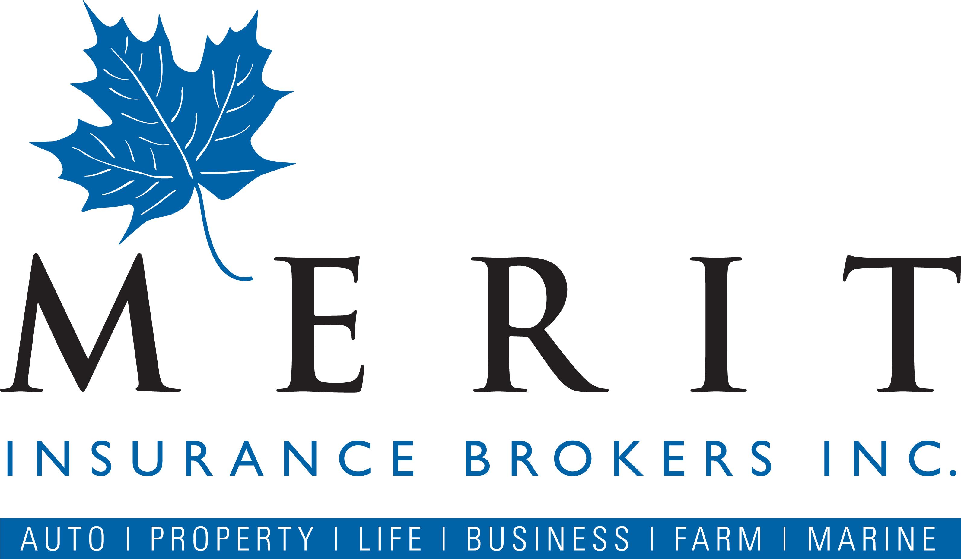 Merit Logo - Merit Logo with product banner Insurance Brokers, Ontario