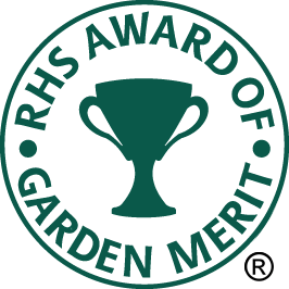 Merit Logo - See RHS Award of Garden Merit (AGM) plant, fruit & veg award winners